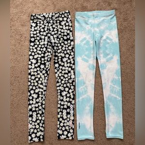 Girls Athletic Leggings Kids Dance Workout Running Yoga Size 14